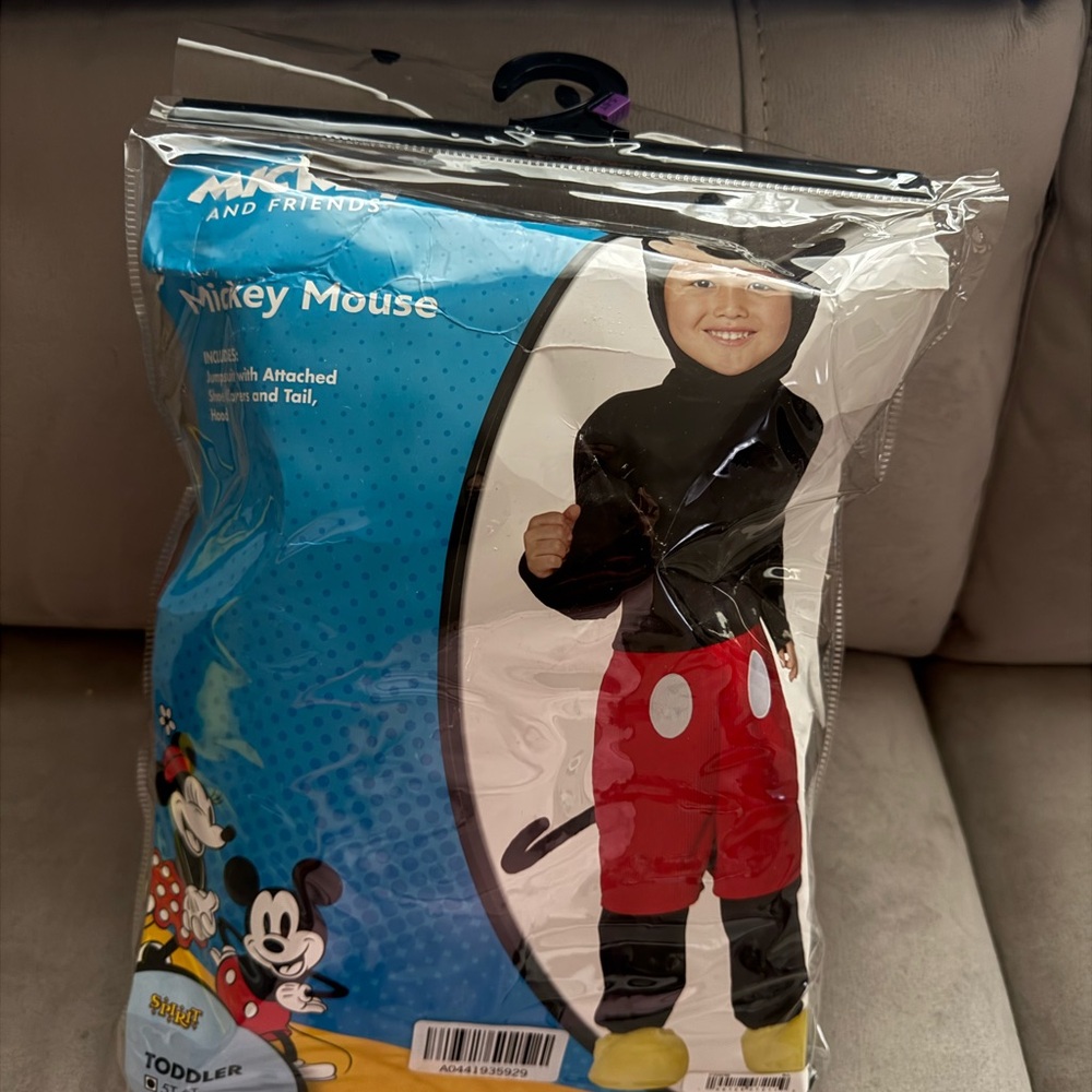 Disney Mickey Mouse Toddler Costume - Black, Red, and Yellow